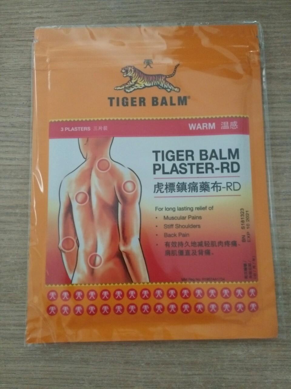 Bịch MIẾNG DÁN TIGER BALM PLASTER-RD Warm  10cm x 14cm