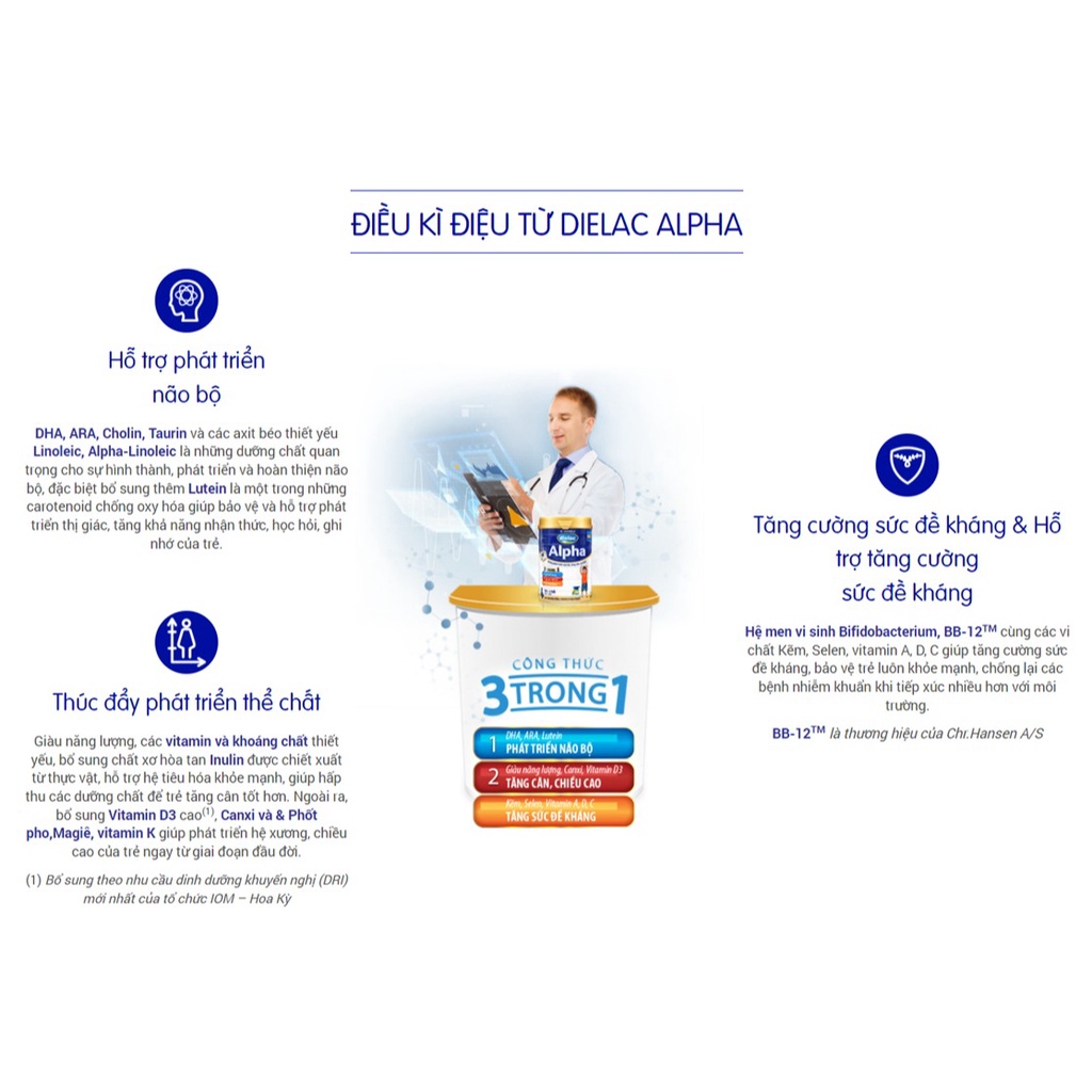 Sữa bột Dielac Alpha Step 2 900g
