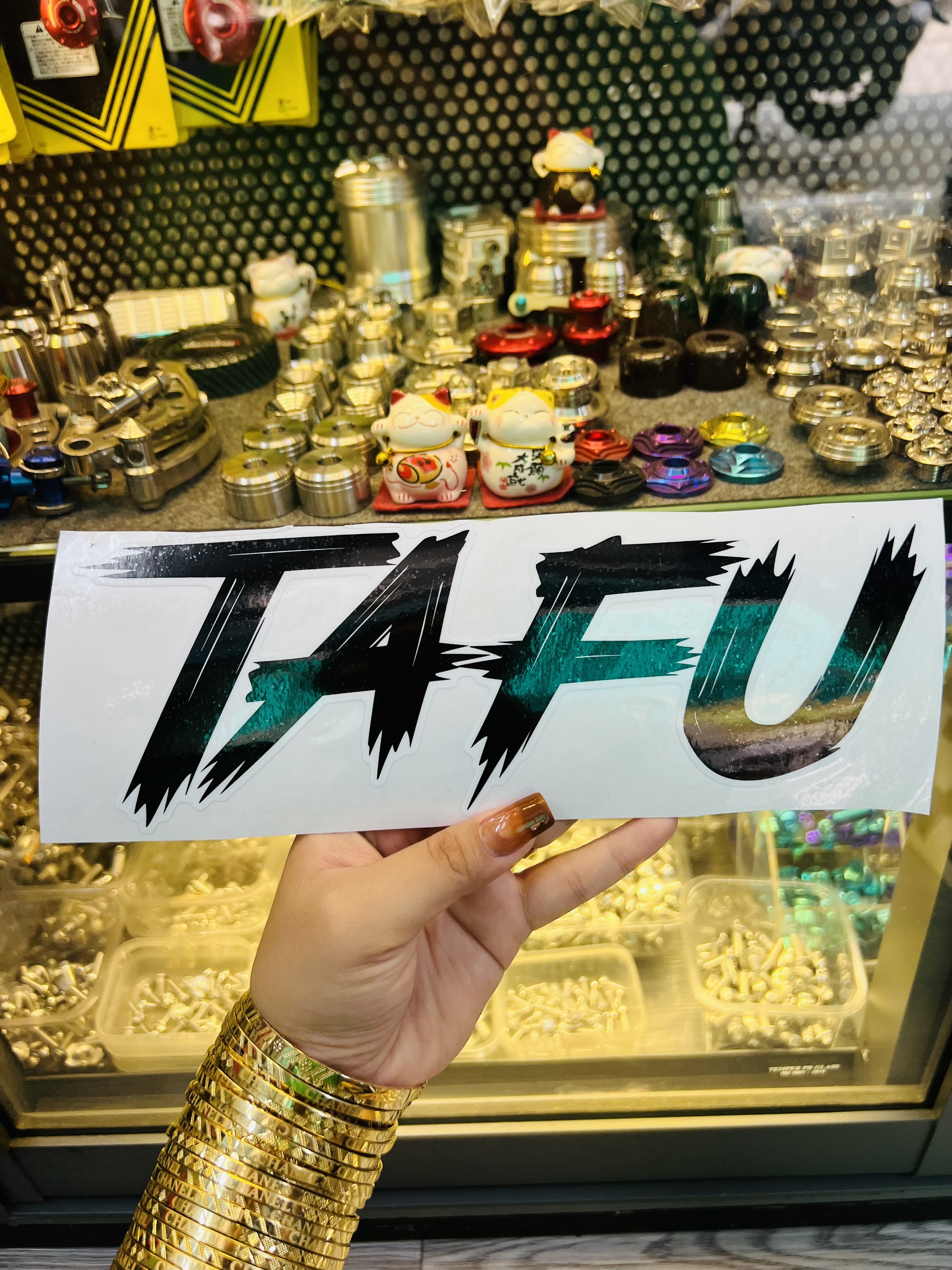 Tem Dán Chữ TaFu 25cm [ Lột sill được ]
