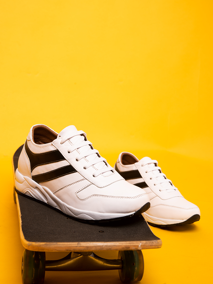 Giày Cao Nam T&TRA T20Trắng cao 8CM