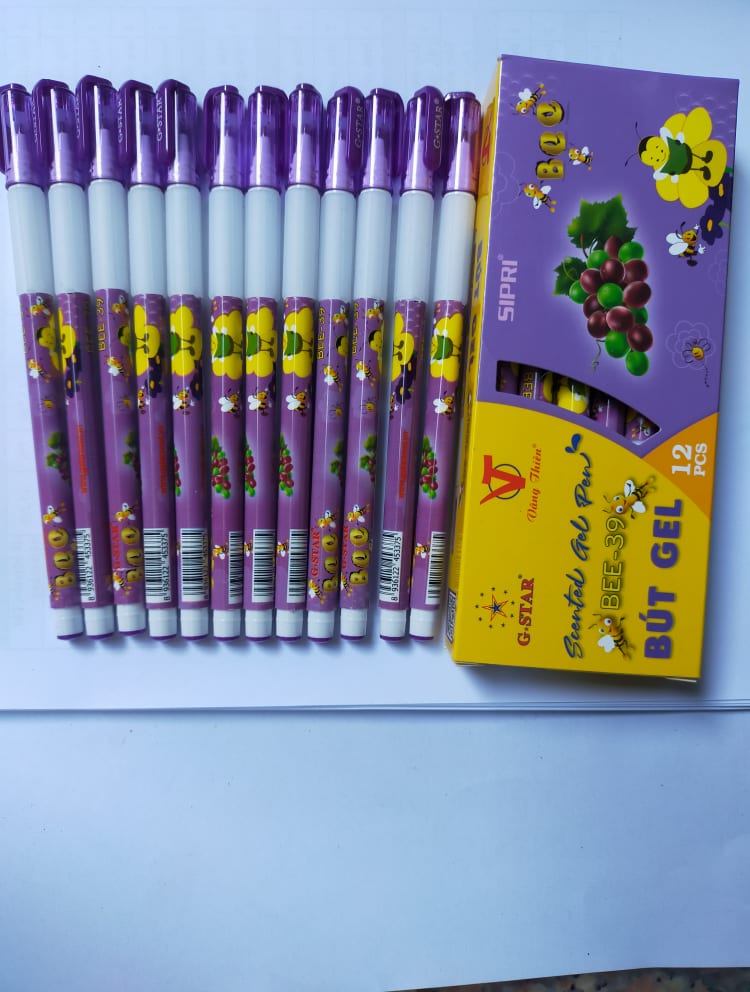BÚT GEL TÍM BBE-39 DÀNH HỌC SINH TIỂU HỌC( CẤP 1)