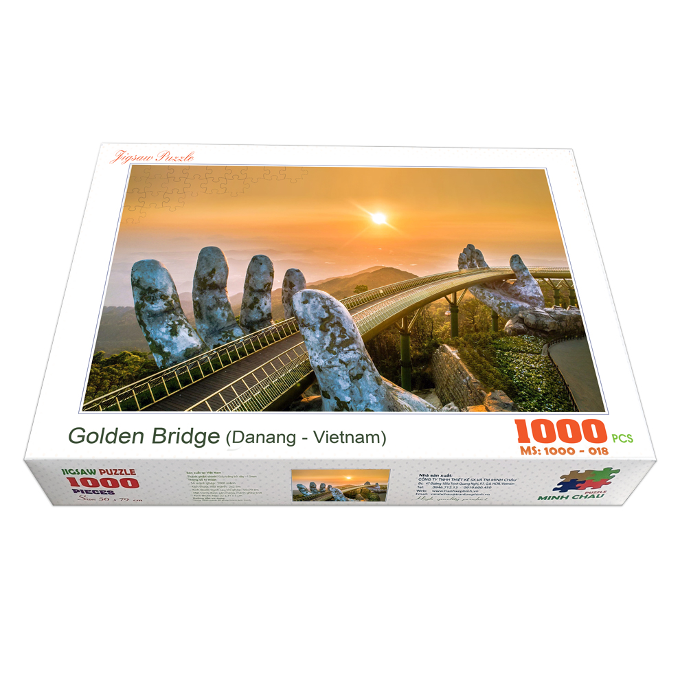 Bộ tranh xếp hình cao cấp 1000 mảnh ghép – Cầu Vàng, Đà Nẵng
