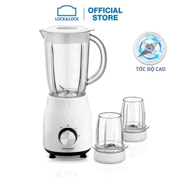 Premium Quality Blender Lock&Lock 1.2l Genuine EJM462, Grinding Seeds, Grinding Fruits, Blades 304 Fast and Smooth Grinding, High Quality Plastic Material Safe to Use with Food, Easy to Clean, Suitable Suitable For Restaurants And Families.