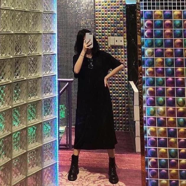 Đầm Đen Suông Basic