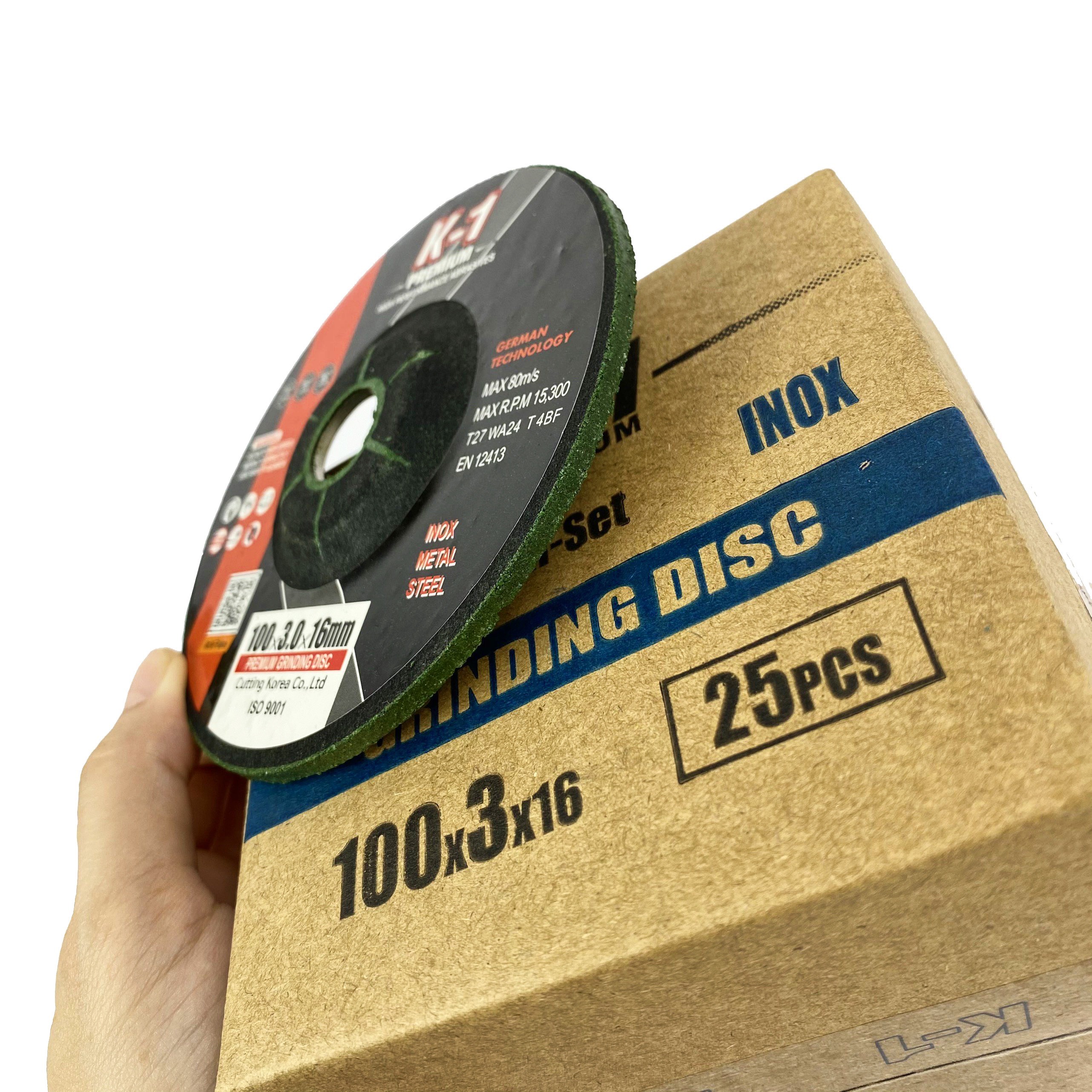 ĐÁ MÀI INOX 100mm (100 x 3.0 x 16mm) thương hiệu K1