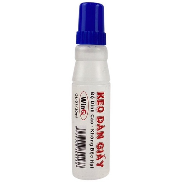 (Giá sỉ) Lốc 12 chai Keo Dán Giấy 30ml WinQ (mã: GL-01)