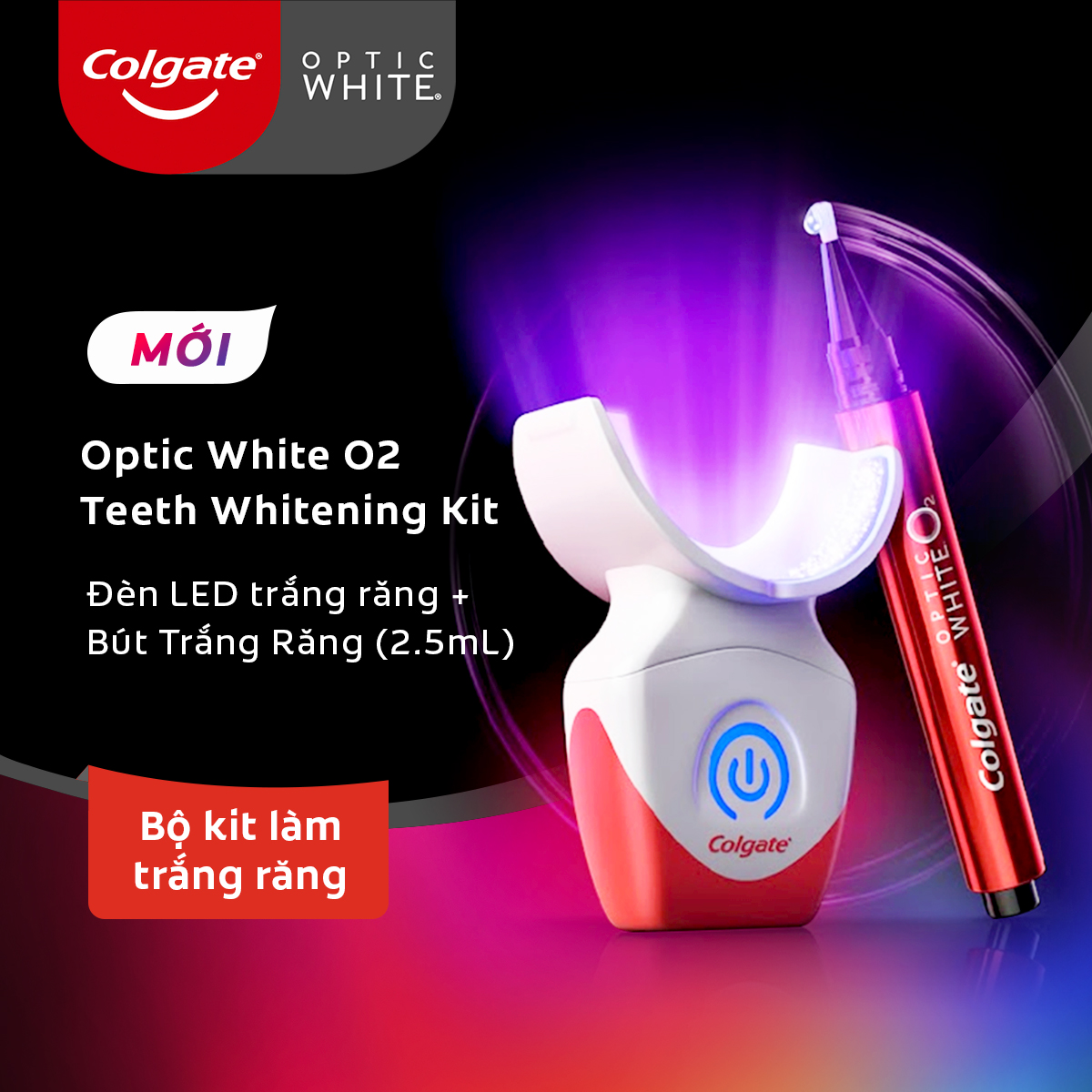 Bộ Kit làm trắng răng Colgate Optic White O2