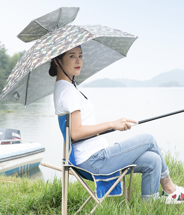 Ô dù đội đầu che nắng che mưa