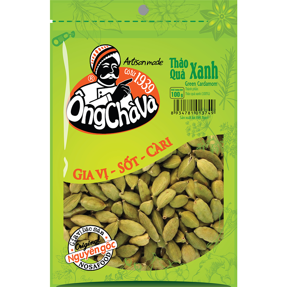Ong Cha Va Green Cardamom 100g