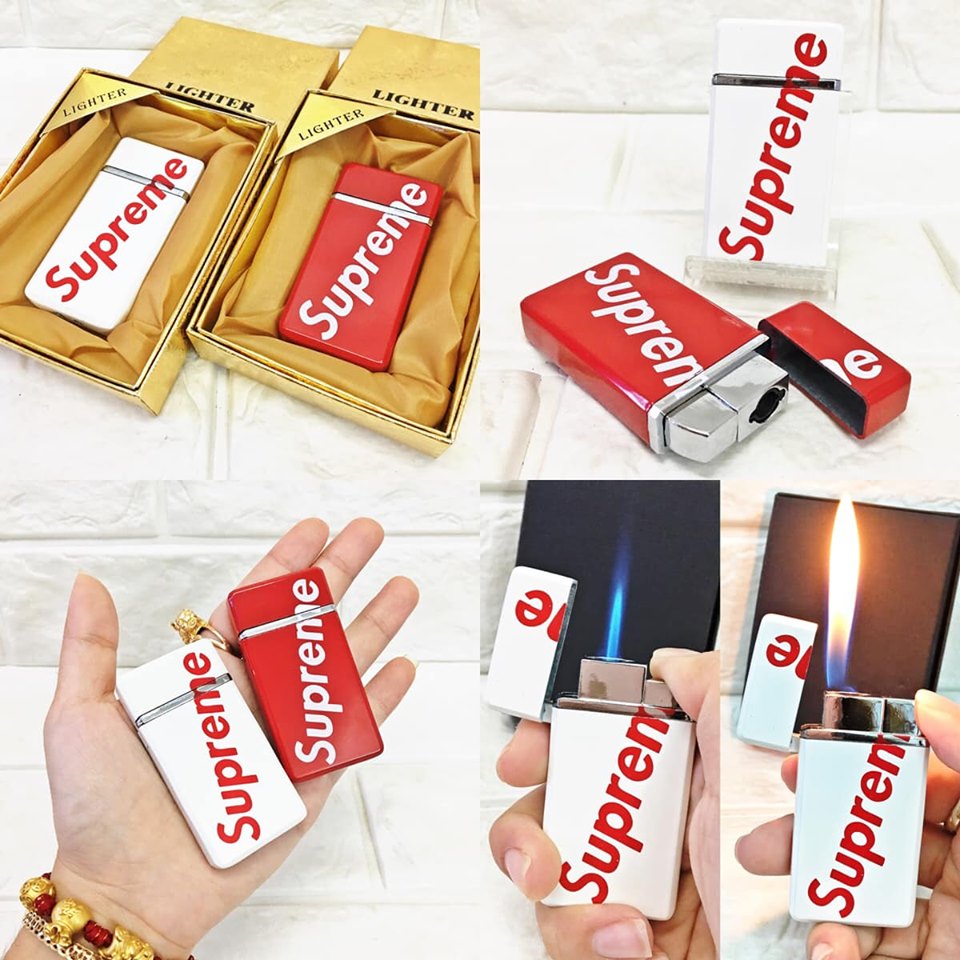 (SỐ LƯỢNG CÓ HẠN) BẬT LỬA SUPREME 2 LỬA (LỬA NGỌN VÀ LỬA HỎA TIỄN) (CÓ HỘP)