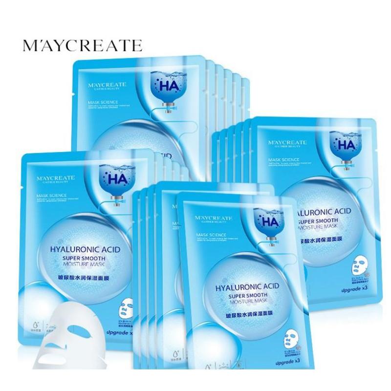 Combo 20 miếng mặt nạ đắp HA MayCreate dưỡng trắng cấp ẩm cho da phiên bản mới dùng thử siêu chất lượng