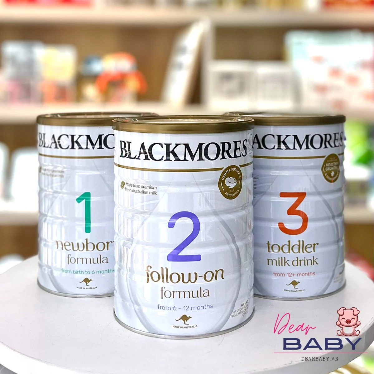 Sữa BLACKMORE 900gr số 1,2,3 hàng của Úc