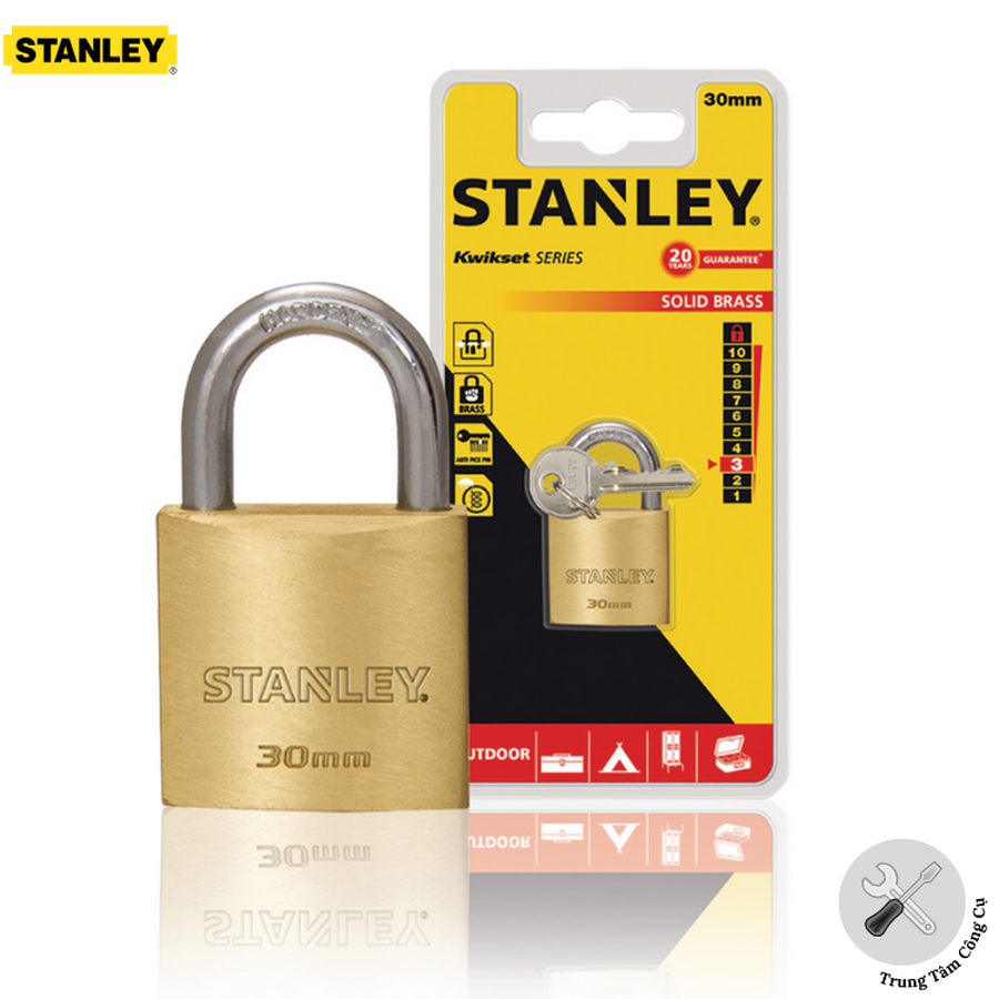 Ổ khóa Stanley S742-030 30mm standard Shackle.