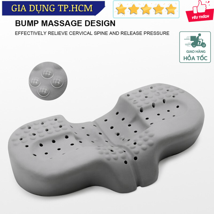 Gối ngủ công thái học cánh bướm Memory Foam Pillow Neck Support (58x34x13cm)