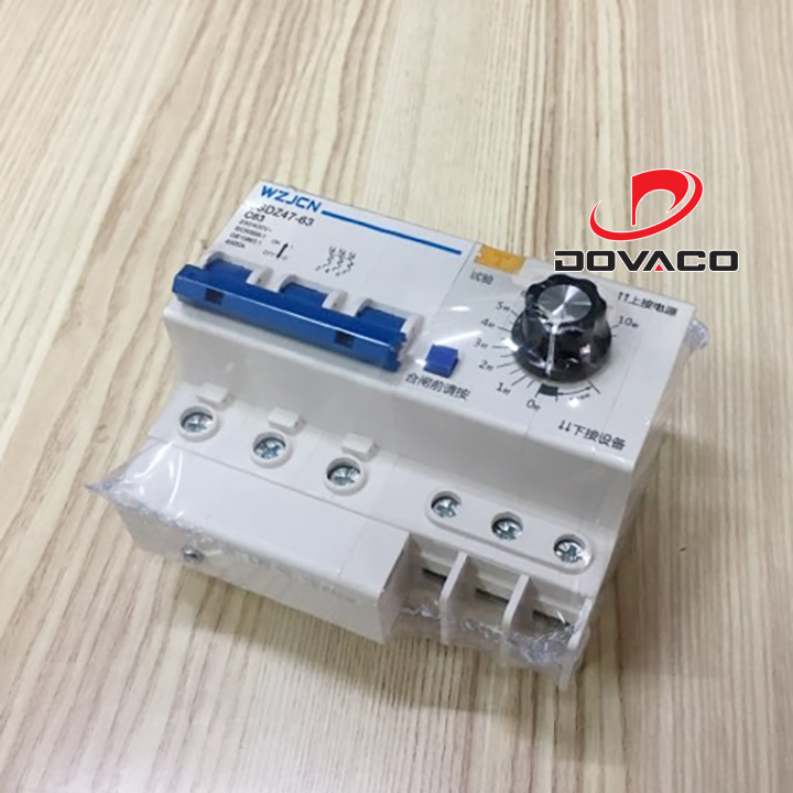 Aptomat hẹn giờ tắt đếm ngược công suất 63A
