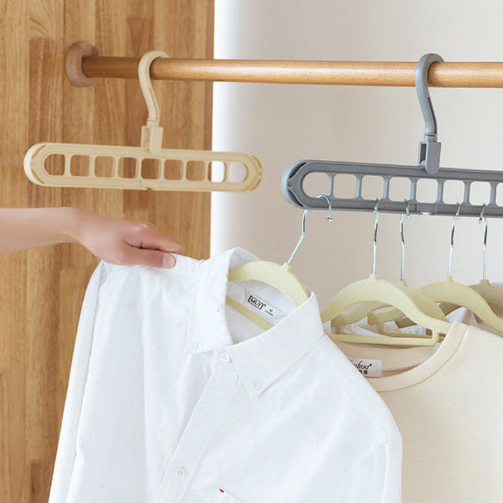 Móc Treo Quần Áo Đa Năng 9 Lỗ