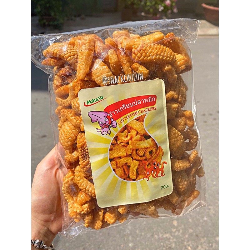 [COMBO 2 GÓI] Bánh Snack Bim Bim Mực Thái Lan 200g