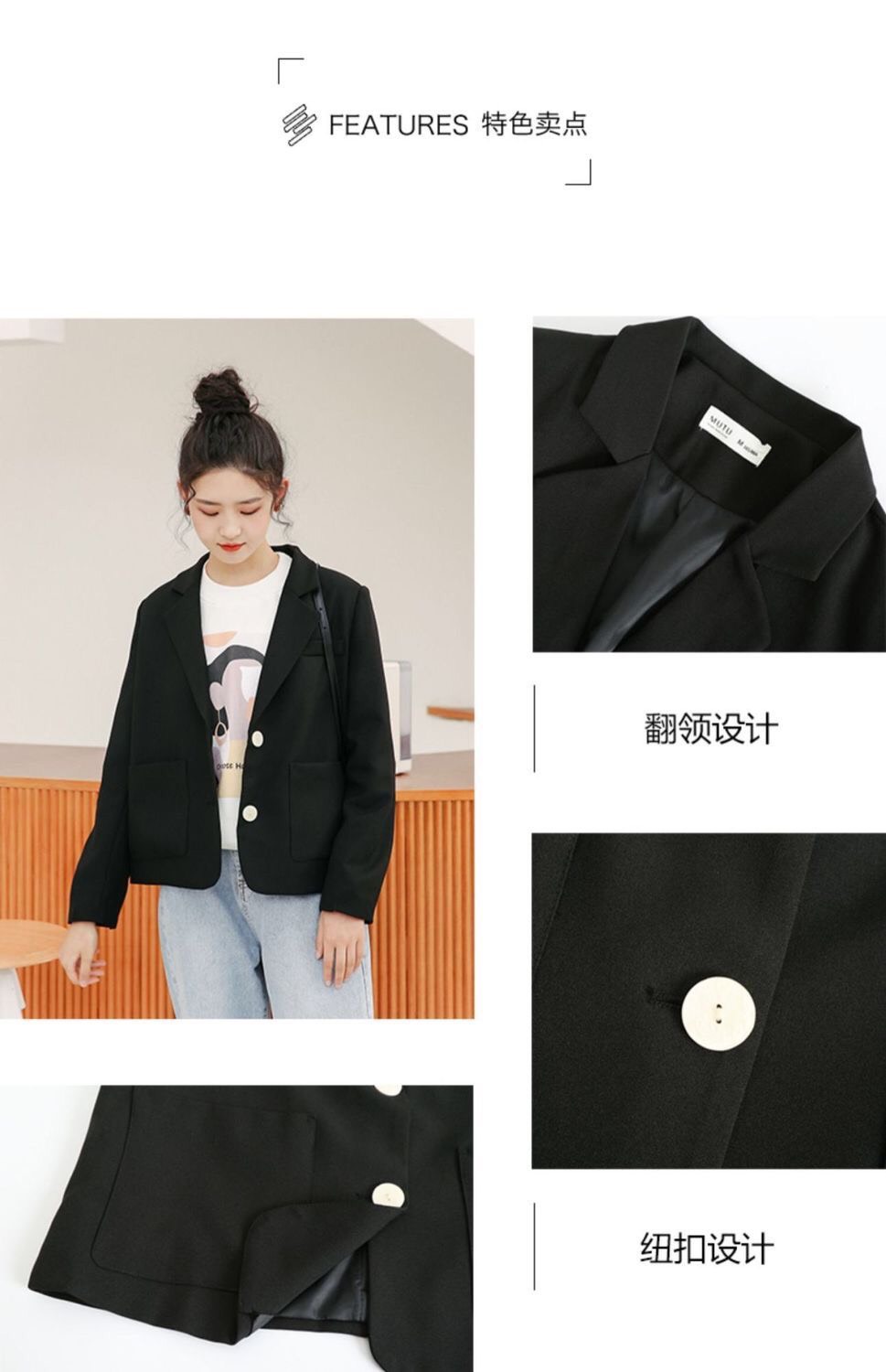 Áo blazer form nhỏ size XS màu hồng xinh xắn kiểu dáng basic