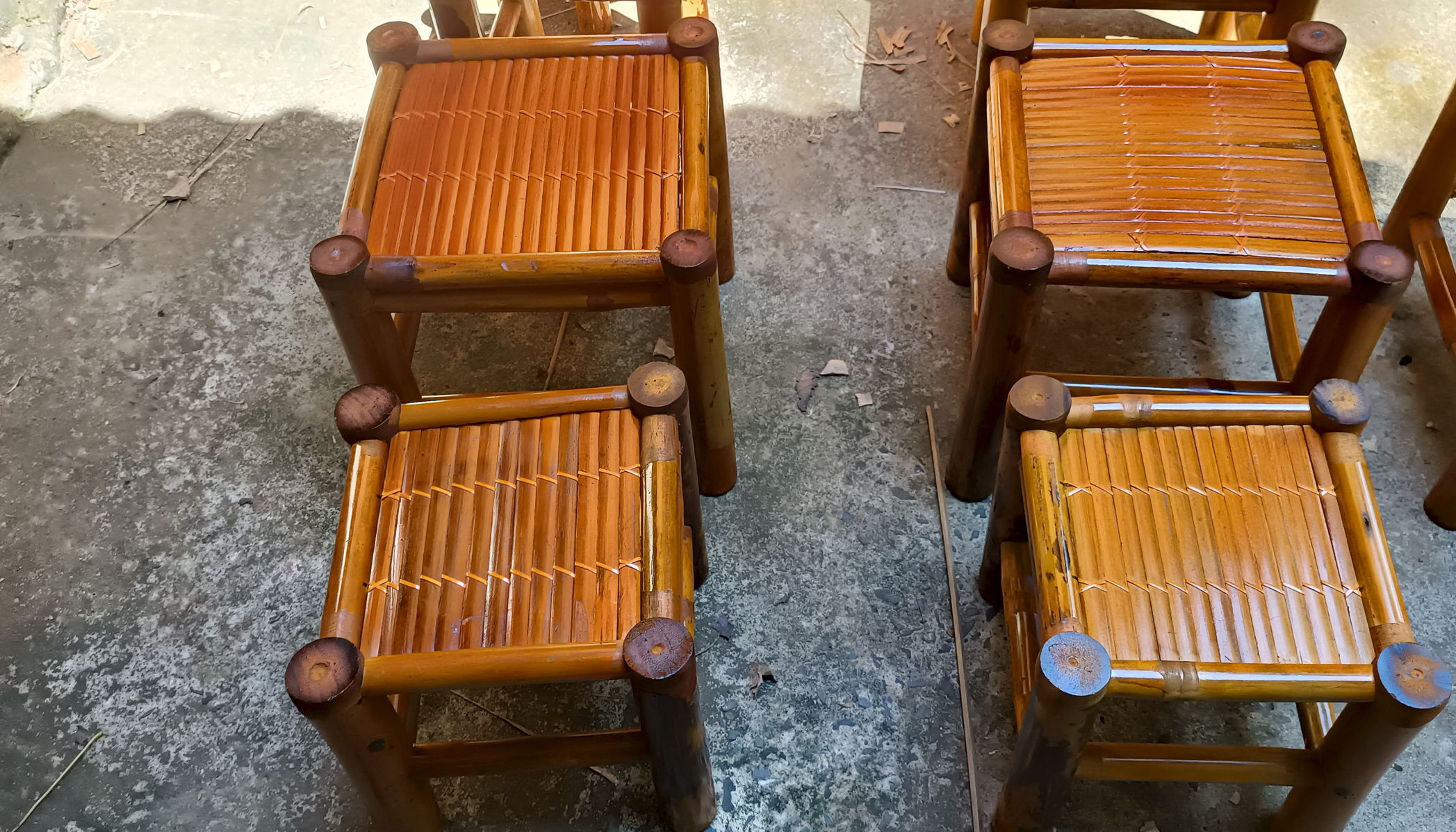 Ghế đôn bằng tre tự nhiên