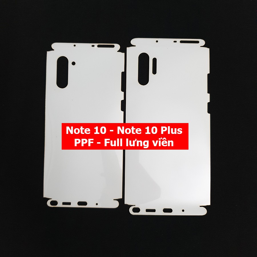Dán PPF full lưng viền Note 8 Note 9 Note 10 Note 10 Plus