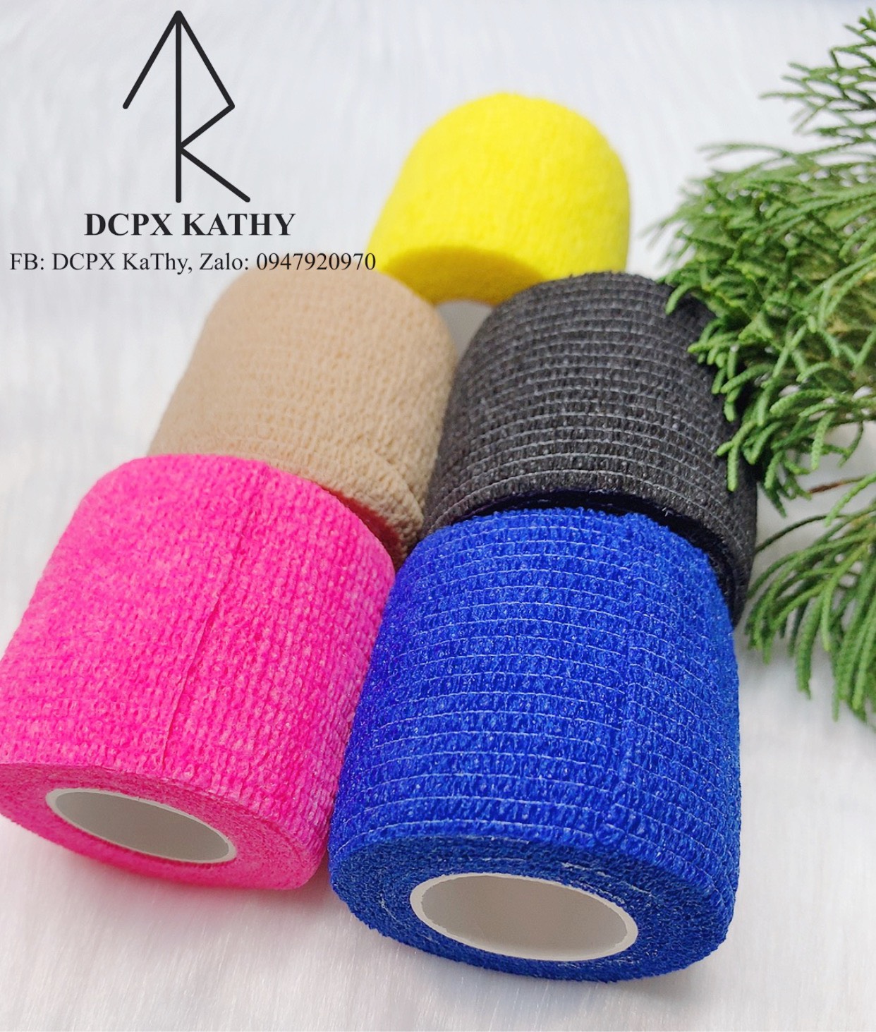 Cuộn vải bọc máy (len cuốn máy) phun xăm
