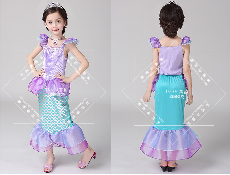 Đầm bé gái nàng tiên cá D595