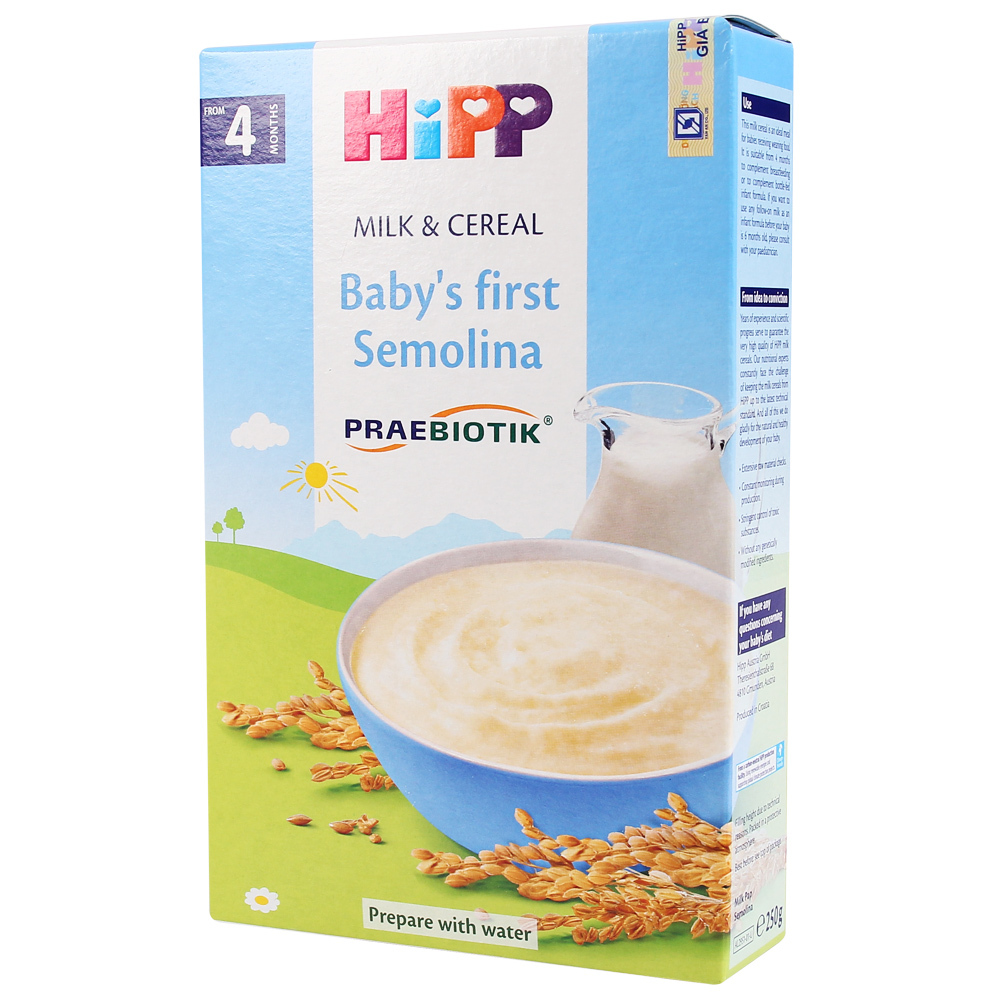Bột ăn dặm HiPP khởi đầu cho bé từ 4 tháng
