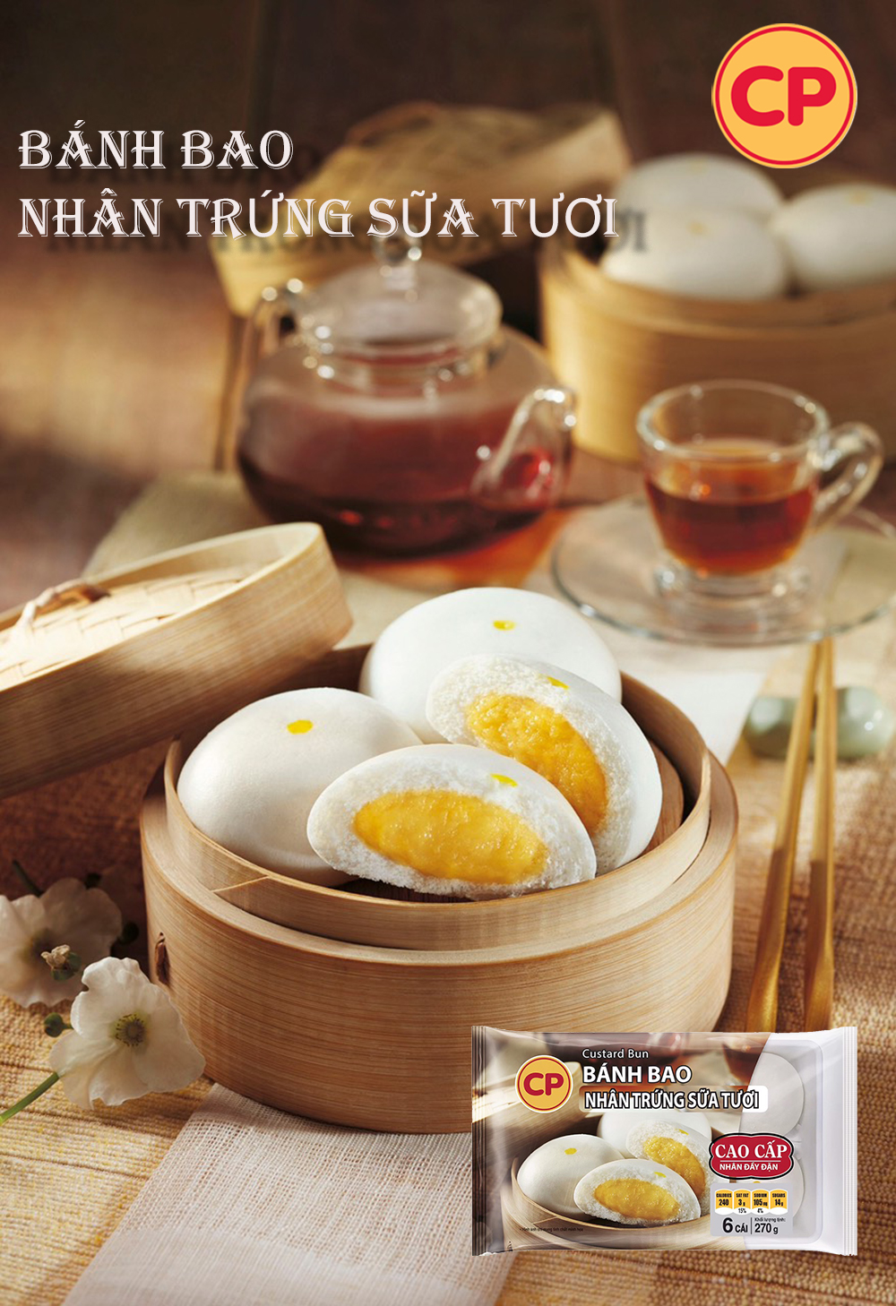 CP Bánh bao nhân trứng sữa - 270g