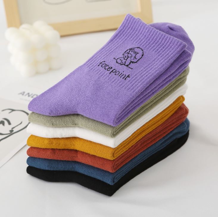 Set 7 Đôi Tất Vớ Nữ Cao Cổ Mix Hình cá tính