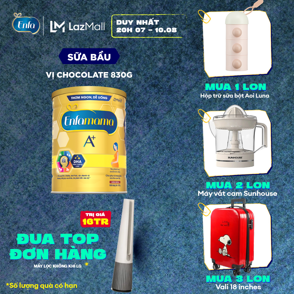 Sữa bầu Enfamama A+ 830g hương Choco