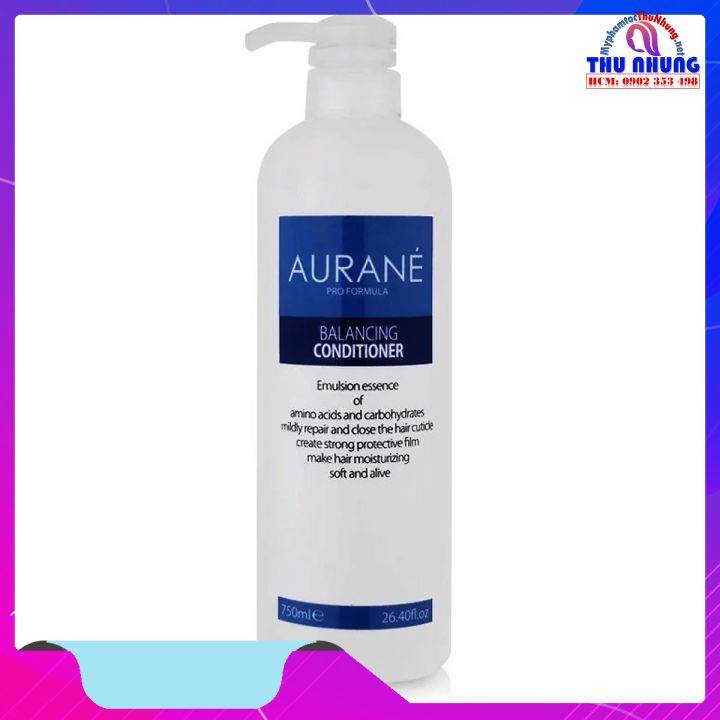 [+Tặng mũ trùm] DẦU XẢ PHỤC HỒI SIÊU MÊM MƯỢT TÓC AURANE BALANCING CONDITIONER 750ML