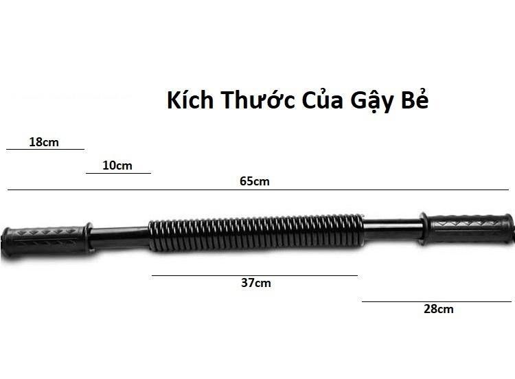 Gậy Bẻ Tập Cơ Tay Lực 40KG (ĐEN)
