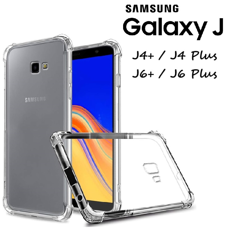 Ốp Samsung J4+ / J6+ / J4 Plus / J6 Plus - Dẻo Trong Chống Sốc Bảo Vệ Camera