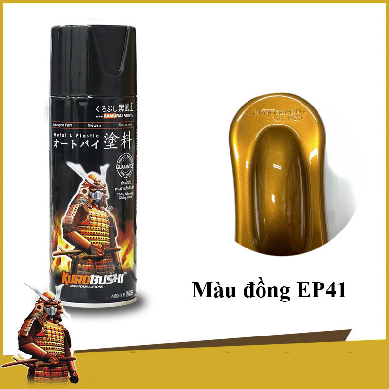 Ep41 _ sơn xit samurai ep41 màu đồng lốc máy _ bronze