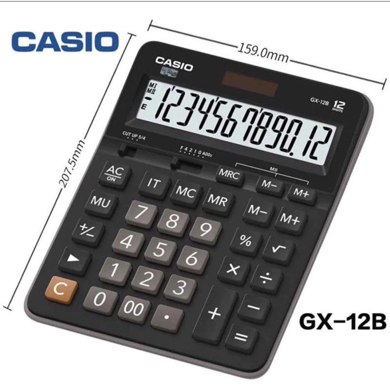 Máy tính Casio GX-12B Chính Hãng Để bàn loại lớn dành cho cửa hàng