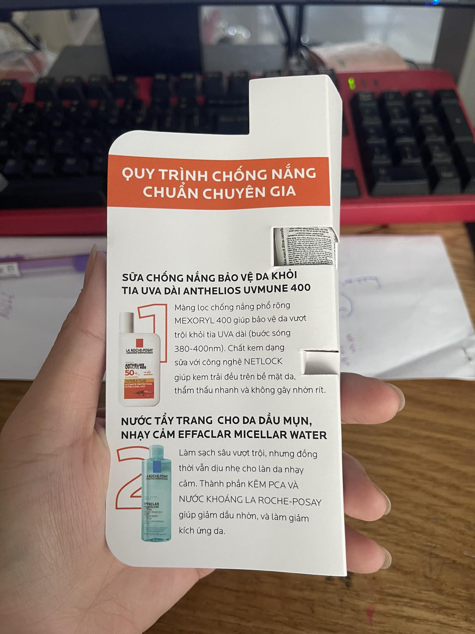 Kem chống nắng La Roche Posay Fluid/ Shaka 3ml