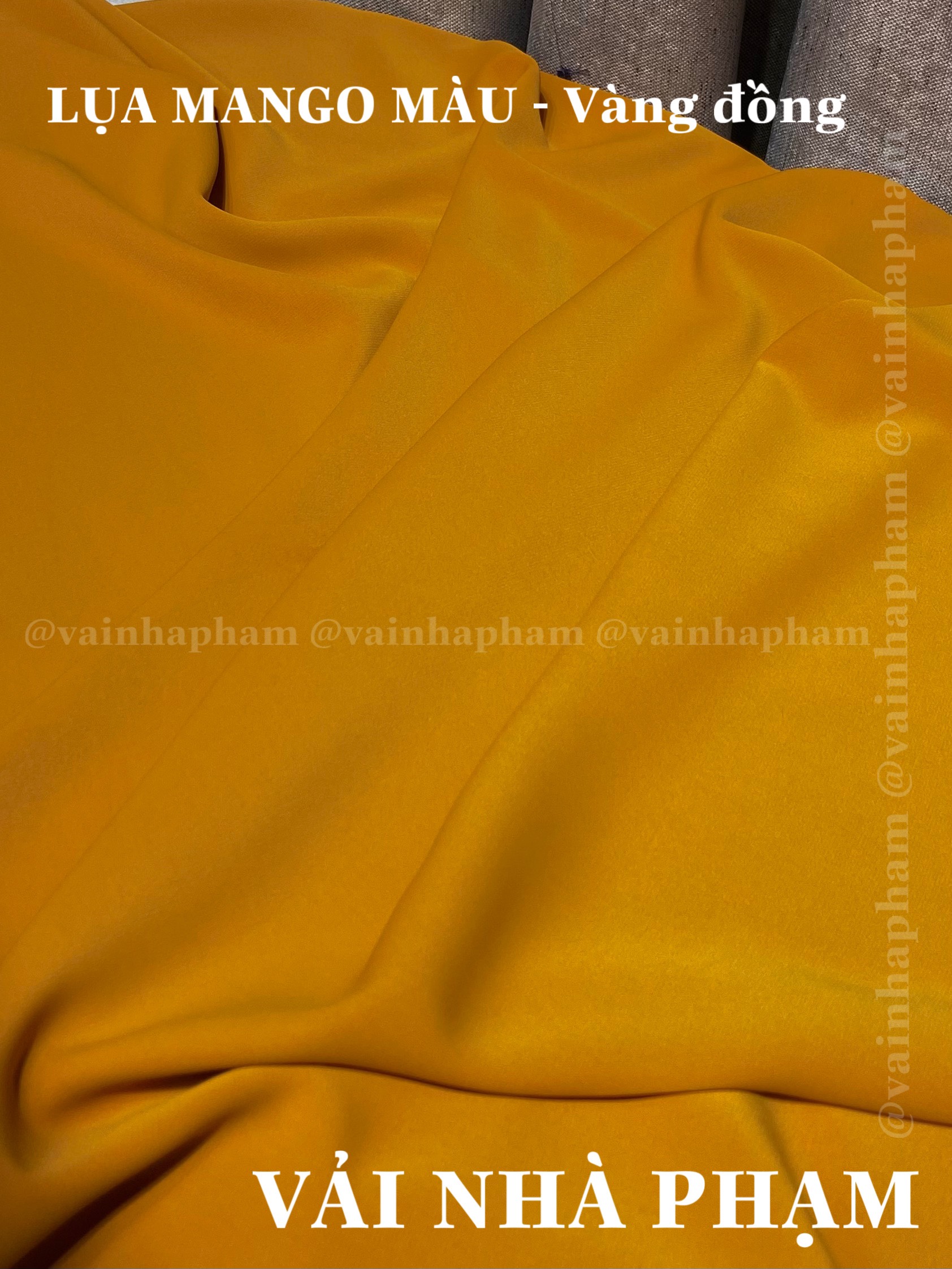 VẢI LỤA MANGO MÀU-KHỔ 1.5M-VẢI NHÀ PHẠM