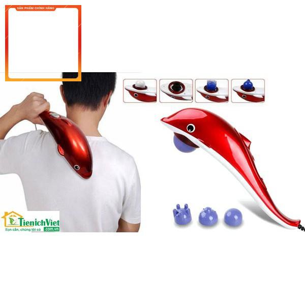 Máy massa cầm tay hình con cá heo 3 đầu dolpin
