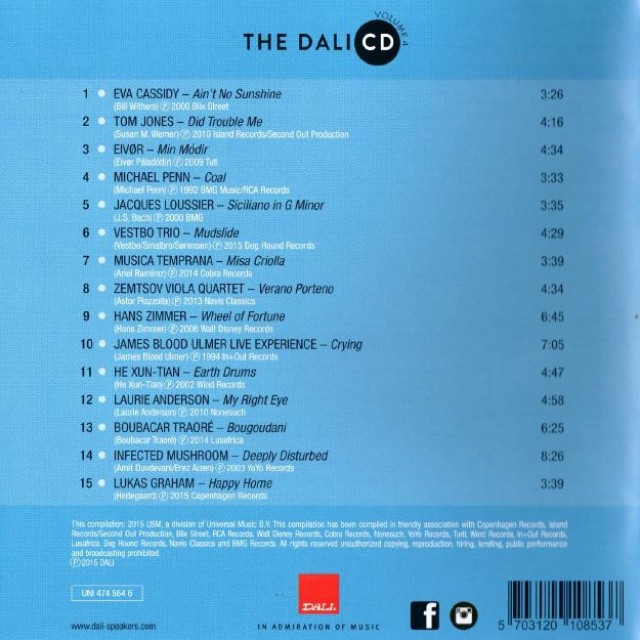 Bộ 6 đĩa CD nhạc The Dali vol 1- vol 6