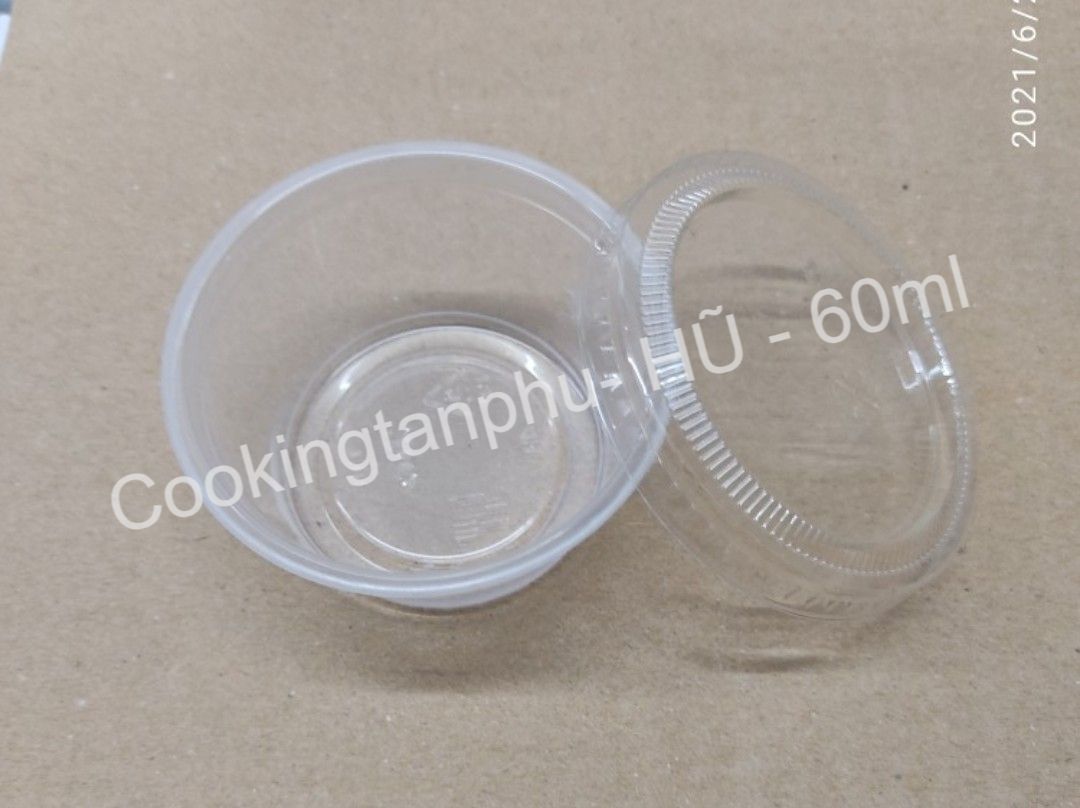 300 Hủ Nhựa PP 2 oz - Hủ Đựng Sốt - Hủ Nước Chấm 60ml