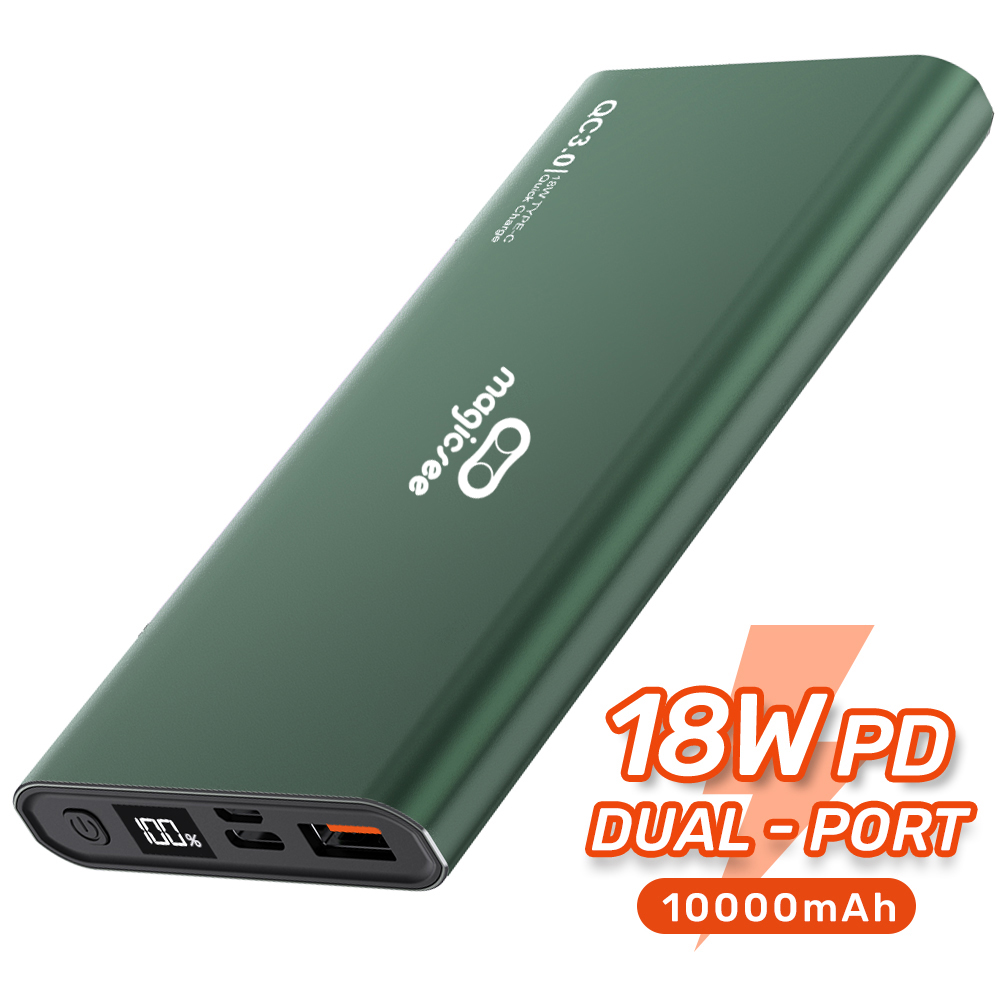 Pin sạc dự phòng Magicsee E1000S - 18W QC3.0 10000mAh 2 cổng sạc tiện lợi