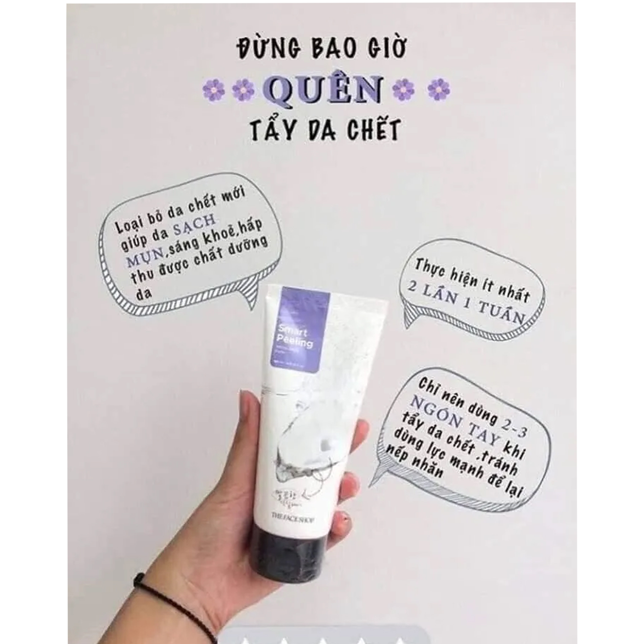 Tẩy da chết ngọc trai trắng da