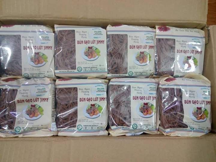 Thùng 16 gói Bún gạo Jimmy (bún bò/lứt/trắng) 16gói*250gr