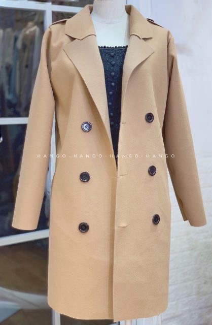 Áo dạ nữ dáng dài hottrend, áo dạ nữ, áo dạ ép
