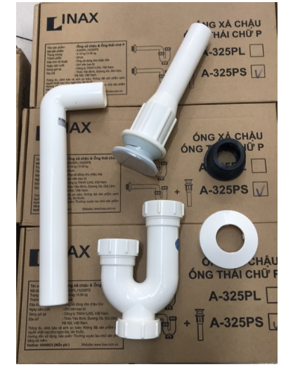 Ống xả lavabo rửa mặt, chậu rửa tay inax a-325ps - hàng chính hãng