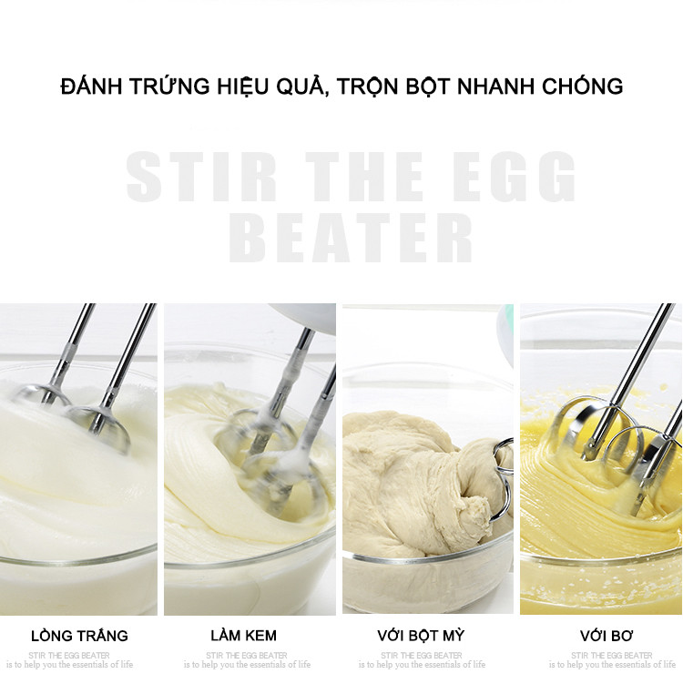 Máy đánh trứng cầm tay 7 tốc độ