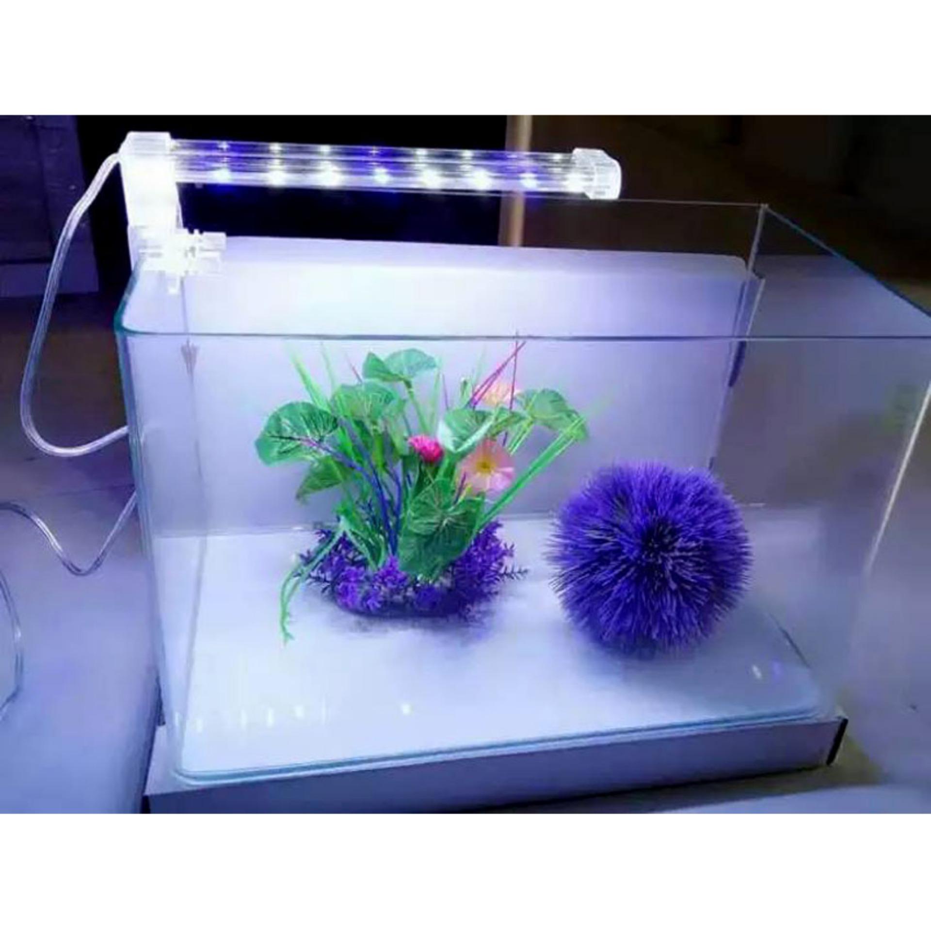 Đèn Led Chiếu Sáng Bể Cá Trong Suốt Dạng Kẹp 10W