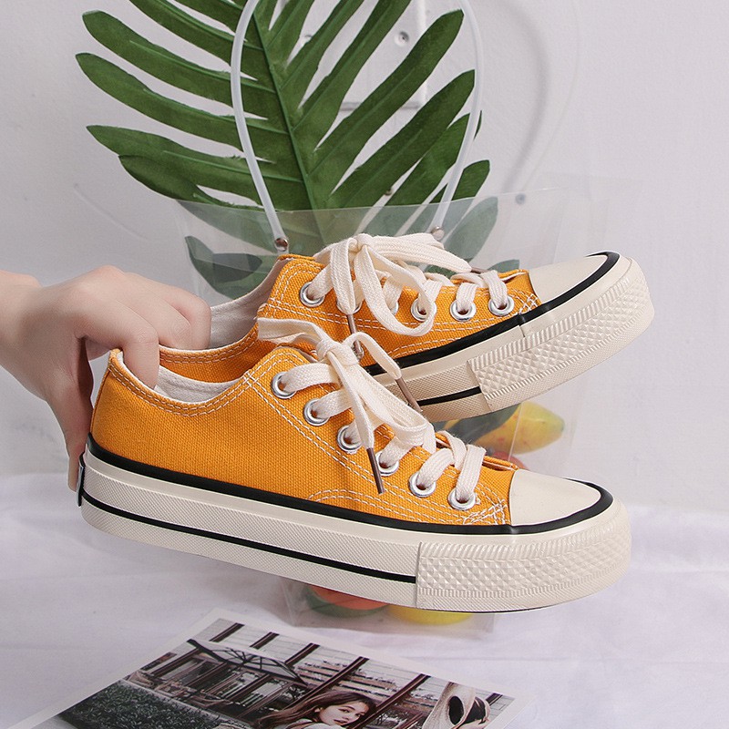 Giày Thể Thao Nữ Cổ Thấp Xinh Xắn (Kiểu dáng Convers Cổ Thấp)