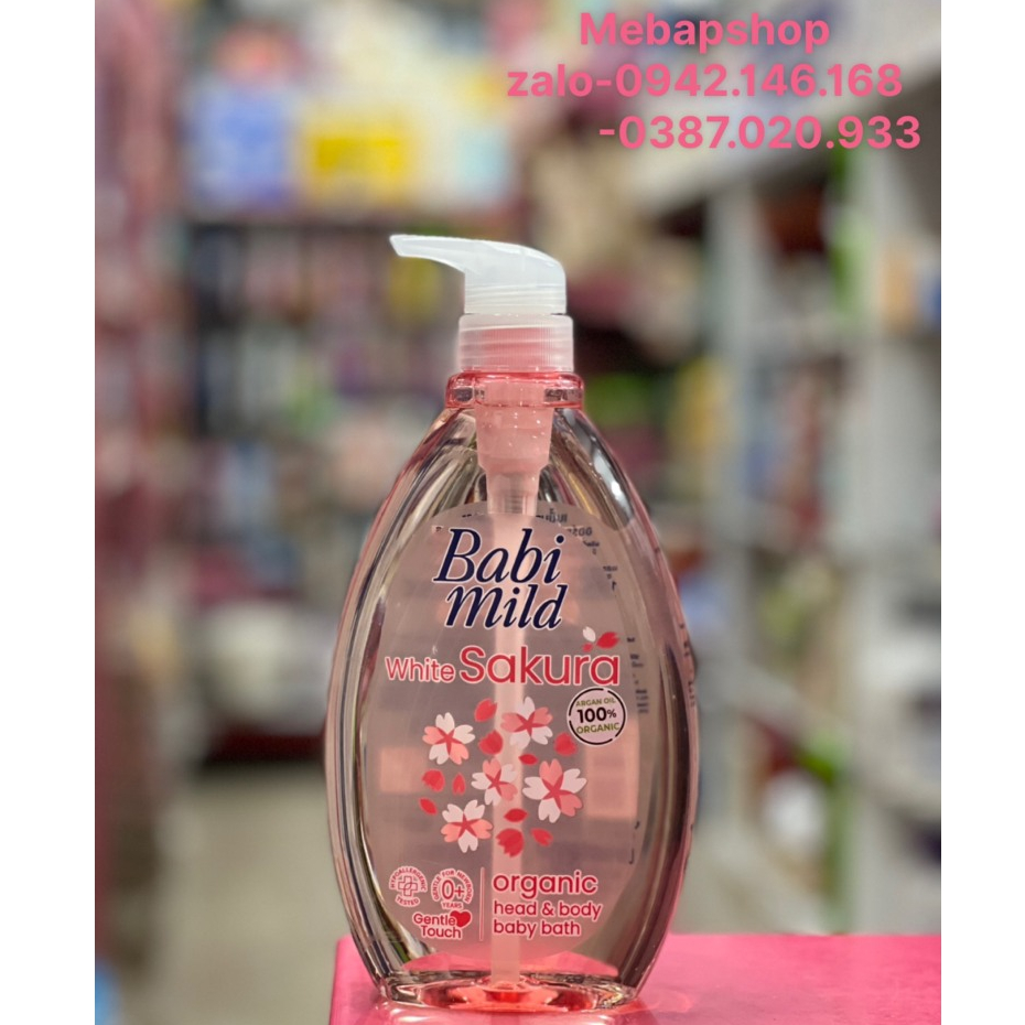 SƯÃ TẮM GỘI TOÀN THÂN BABI MILD 800ML(mẫu mới)