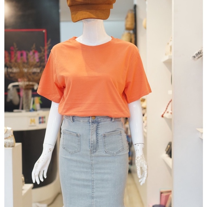 Áo thun nữ cotton trơn BASIC MENINA thời trang